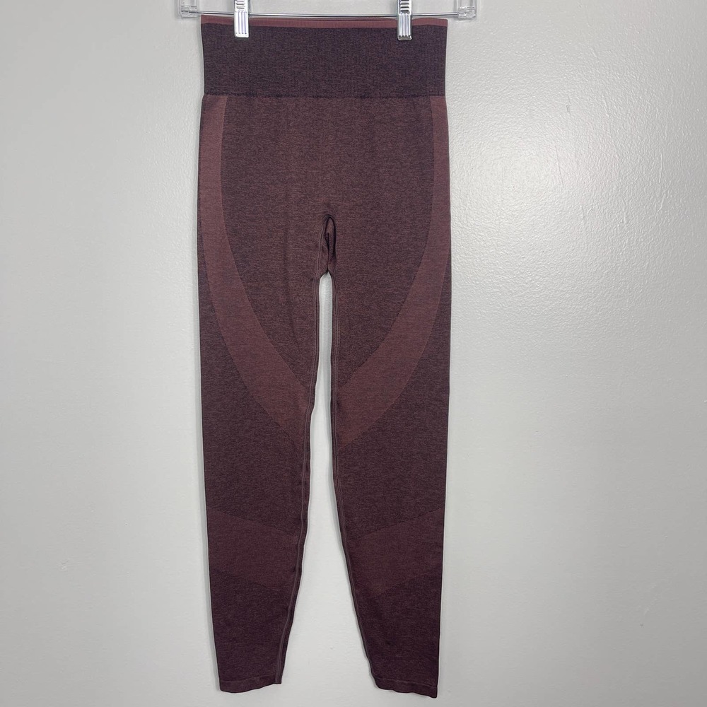 38–Victoria's Secret PINK Seamless Tight Leggings Burgundy